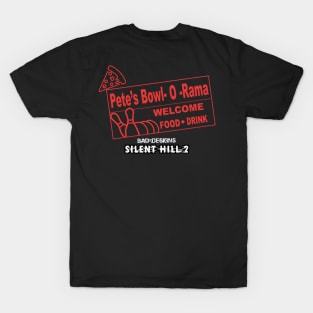 Silent Hill 2 - Pete's Bowl-O-Rama, Eddie eating Pizza - Bad Designs T-Shirt